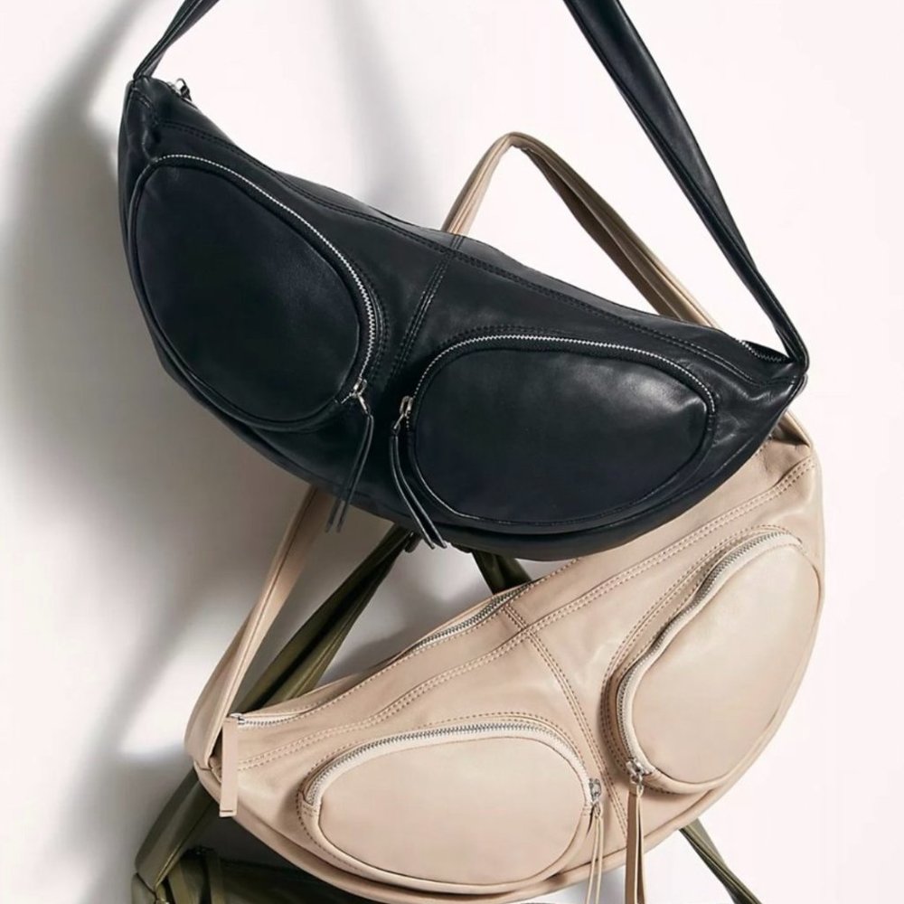 Free People Cream Kaia Sling Bag (NEW)